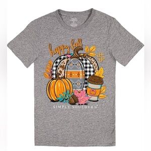 Simply Southern Happy Fall Pumpkin Spice T-Shirt Small